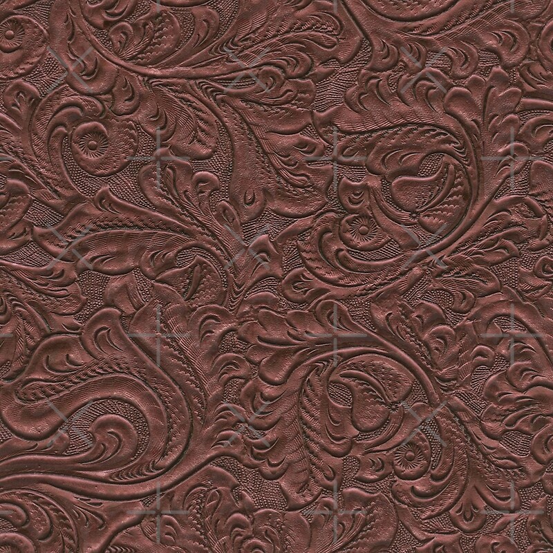 “Western Leather Pattern " by EdnaMae22 | Redbubble