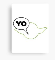 Star Wars Yoda Parody Canvas Print