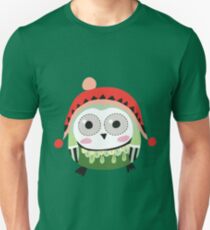 Cute Winter Owl Unisex T-Shirt