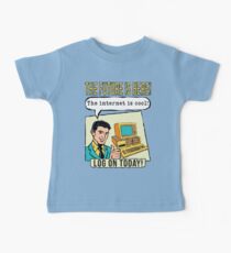 Retro Internet Comic Book Ad T Shirt Baby Tee