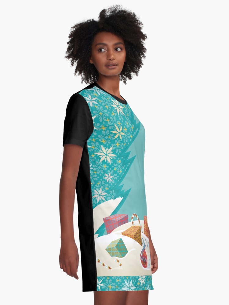 Alternate view of Christmas Eve Graphic T-Shirt Dress