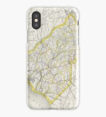 Vintage Map of South Carolina (1889) iPhone Case