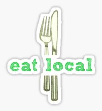 Eat Local Sticker