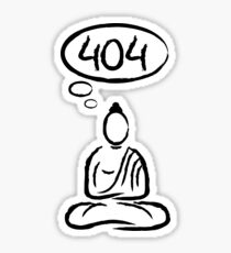 Buddha meditation 404 Sticker