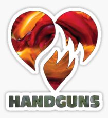 Hand Guns Disenchanted Sticker