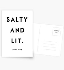 Salty and Lit Postcards