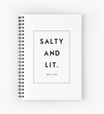 Salty and Lit Spiral Notebook