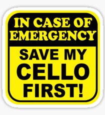 Cello Emergency Sticker