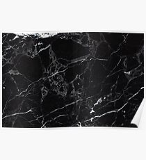 Black Marble Slab Poster