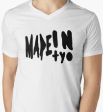 MADEINTYO BLCK Men's V-Neck T-Shirt