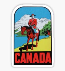 Canada Canadian Mountie Vintage Travel Decal Sticker