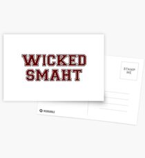 Wicked Smart (Smaht) College Boston Postcards