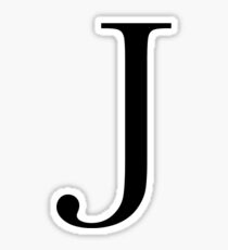Pegatina La letra 'J'