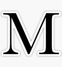 The Letter 'M' Sticker