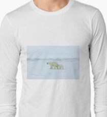 Polar Bear and Cub Long Sleeve T-Shirt