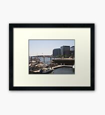 Look to the Docks of Boston Harbor Framed Print