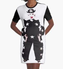 Divine Cutout Graphic T-Shirt Dress