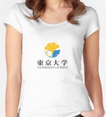 Camiseta entallada de cuello redondo Logotipo de la Universidad de Tokio