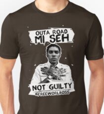Out A Road #FREEWORLBOSS WHITE Unisex T-Shirt