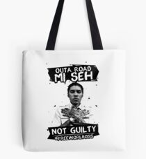 Out A Road #FREEWORLBOSS BLACK Tote Bag