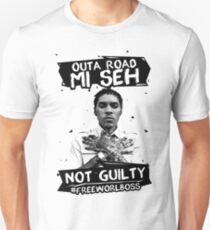 Out A Road #FREEWORLBOSS BLACK Unisex T-Shirt