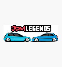 Civic Hatchbacks Photographic Print