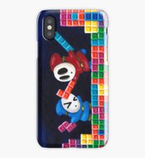 Shy Guys Playing Tetris iPhone Case