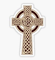 Sepia Celtic Cross Sticker