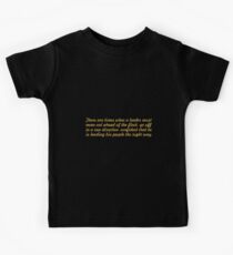 There are times... “Nelson Mandela” Inspirational Quote Kids Tee