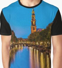 Amsterdam - Oil Paint Art Graphic T-Shirt