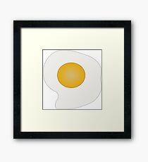Breakfast egg food fried Framed Print