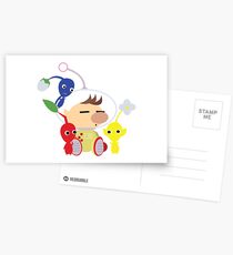 Olimar and Pikmin Vector Postcards