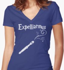 Expelliarmus Women's Fitted V-Neck T-Shirt