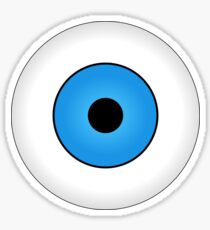 Eyes blue body face human Sticker