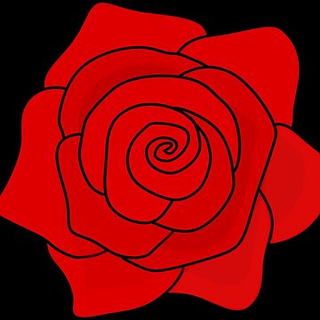Beautiful Red Rose Color Sketch Digital Art Drawing PNG, JPG, SVG 300dpi  4:3 - Etsy