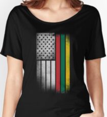 Lithuanian American Flag Women's Relaxed Fit T-Shirt