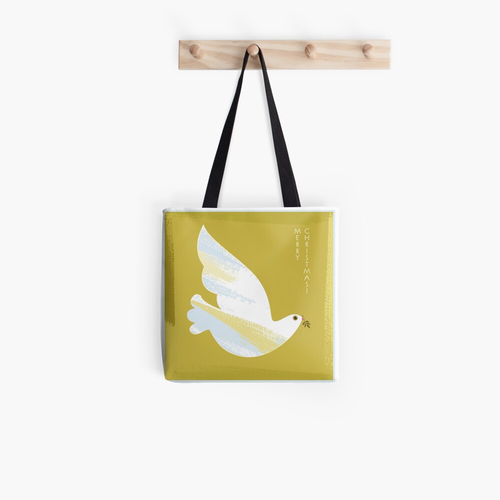 Christmas Dove Tote Bag
