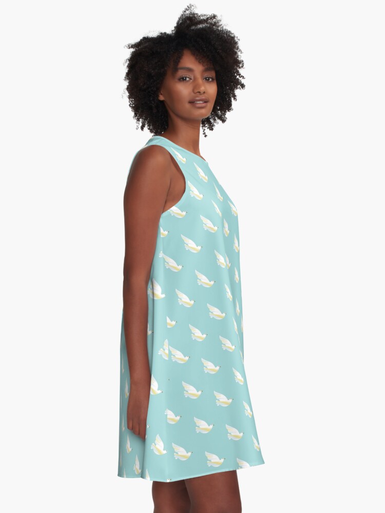 Alternate view of Christmas Dove A-Line Dress
