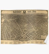 Vintage Pictorial Map of Washington D.C. (1921) Poster