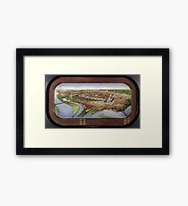 Vintage Pictorial Map of Washington D.C. (1901) Framed Print