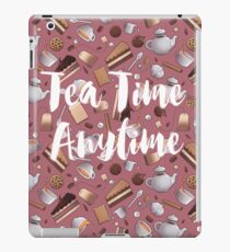 Tea Time Anytime - pink iPad Case/Skin