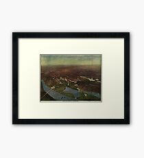Vintage Pictorial Map of Washington D.C. (1916) Framed Print