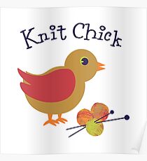 Knit Chick Poster