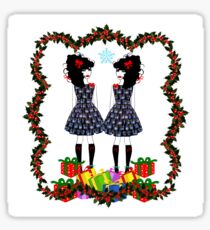 Lolita Whovian twins do Christmas Sticker