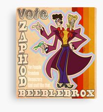 Vote Zaphod Beeblebrox Canvas Print