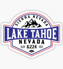 LAKE TAHOE NEVADA SIERRA NEVADA SKIING MOUNTAINS BOATING HIKING CLIMBING SKI Sticker