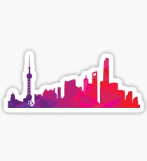 Shanghai skyline Sticker