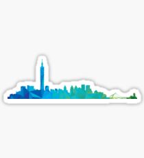 Taipei skyline Sticker