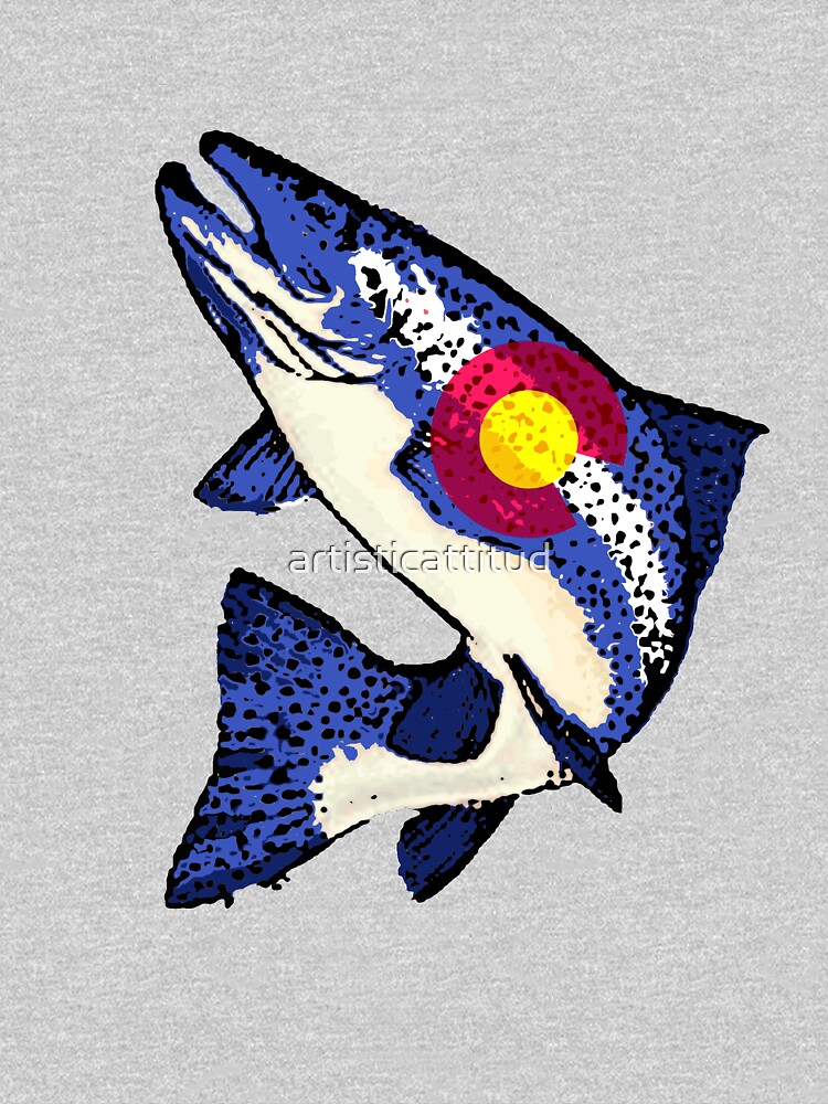 "Colorado flag rainbow trout fish" Tshirt by artisticattitud Redbubble