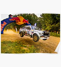 Ford Escort MK2 Rally Jump Poster